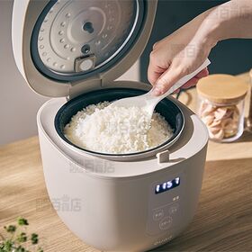 【ブラック】QUADS(クワッズ)/マイコン式炊飯器 4合炊き(専用しゃもじ、計量カップ付/予約・自動保温機能/6つの調理モード)/QS583BK 