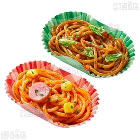 しそひじきご飯とチキンカツみぞれ煮風 300g / 2種のスパゲッティナポリタン＆焼きそばソース味 140g