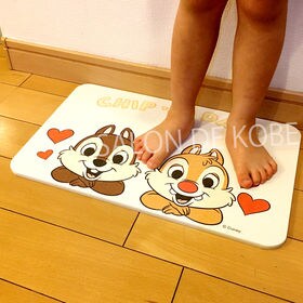 ミッキー＆ミニー カラー 珪藻土バスマット【カビが生えない不思議な 