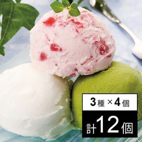 【3種/計12個】KAMANARIYA イタリアンジェラート（ミルク、苺ミルク、抹茶）各4個 | 京都宇治の菓子工房KAMANARIYAの本格派イタリアンジェラート。