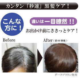 【ダークブラウン】ポンポン頭皮ファンデ