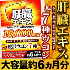 7種ウコンオールスター(約6ヵ月分/180粒) | 乾杯を楽しむ為に業界高水準配合！肝臓エキスg＆シジミ＆春・秋・紫・黒・白・熱帯・醗酵ウコン
