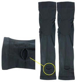 【ブラック】水陸両用UVカット細魅せアームカバー2双組