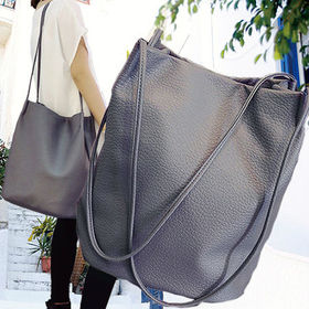 【グレー】ベビーカーフレザー調高級PUセレクトバッグ