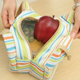 可愛い♪ランチ保温バッグ 2個セット(ピンク×ブルー)