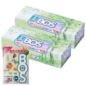 【60枚×2個】防臭袋BOS(ボス) LLサイズ 箱型 (Lサイズ2枚おまけ) | 医療開発から生まれた防臭袋！鼻を近づけても臭いません！