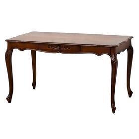 【ブラウン】コモ ダイニングテーブル135 | アンティーク調で高級感あふれるテーブルです