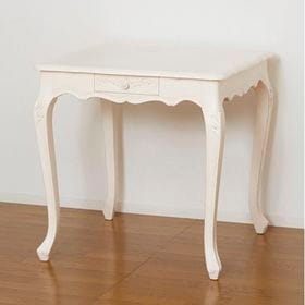 【ホワイト】コモダイニングテーブル75 | 猫足で高級感があり、華やかな空間を演出します。