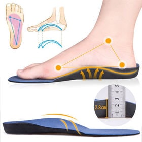 【Mサイズ(25.5-27cm/最大幅9.4cm)】2足セット　土ふまずサポートインソール