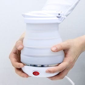 ホワイト　折りたたみトラベルケトル 800ml