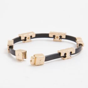 TORY BURCH]SERIF-T SINGLE WRAP BRACELET ブレスレットを税込・送料込