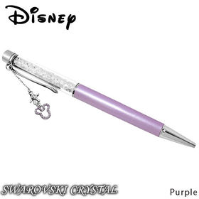 18金仕上げ ミッキー ミニー スワロフスキー ボールペン ディズニー 筆記用具 パープルを税込 送料込でお試し サンプル百貨店 Swarovski Crystal