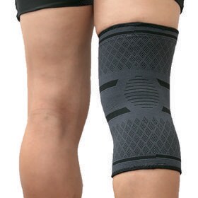 【ブラック・L】2枚セット 膝サポーター ひざ サポーター 両足入り スポーツ 3D 通気性 吸汗性