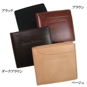 【ブラック】ルチアーノバレンチノ 2つ折財布 LUV-7004