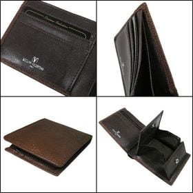 【BK】ルチアーノバレンチノ 牛革 折財布 LUV-9004