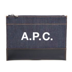 A.P.C.]ポーチ AXELLE POCHETTE(デニム×ブラック)を税込・送料込でお 