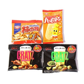 おつまみ系グリコとアジカルの小袋スナック菓子セット D