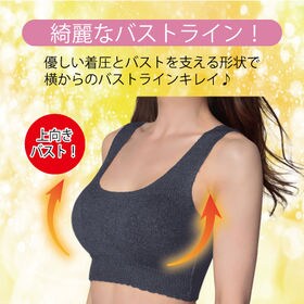 2枚組【M-L/ネイビー2枚】エアーフィット美バストニットブラ