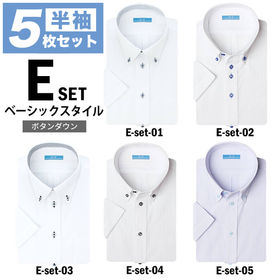 【Eset-ベーシックスタイル/M(39)】ワイシャツ半袖　...