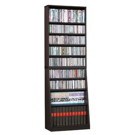 【ダークブラウン】大容量ホームシェルフ W60 | サイズに合わせて収納できる便利な書棚！