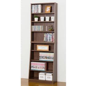 【ウォルナット】大容量ホームシェルフ W60 | サイズに合わせて収納できる便利な書棚！