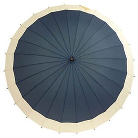 【紺×アイボリー】蛇の目風 和傘 24本骨 和柄 長傘 傘 雨傘 丈夫 梅雨 雨 おしゃれ