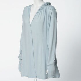 【L-LL/ライトグレー】UVカットパーカー