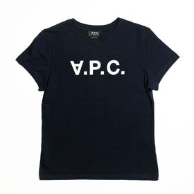 Lサイズ [A.P.C] Tシャツ VPC COLOR W'S T-SHIRT ダークネイビー | ブランドの"A"を逆さまにしたVPCロゴが映えるシンプルで使いやすい一枚！