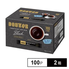 【2g×200袋】DOUTORドトール インスタントスティック ブラック／100パック入×2箱 | 大容量200杯分◎ドトールコーヒーの味わいをご家庭でもオフィスでも！香り豊かなおいしさを。