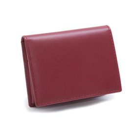 [COMMEdesGARCONS]折り財布 CLASSIC LEATHER WALLET レッド | ミニ財布としても使えるのでキャッシュレス派にはぴったりのカードケース！