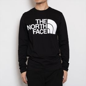 Sサイズ【THE NORTH FACE】Tシャツ M STANDARD LS TEE ブラック | 大胆にあしらったハーフドームロゴがポイント！着回しの効く優秀アイテム♪