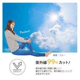 【3L-4L/サックス】コアシェイプジーンズボアあり同色2枚組