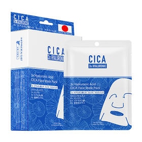 MITOMO日本製CICA シカ 3種ヒアルロン酸・保湿スキンケア・エッセンスたっぷりフェイスパック | お顔ぴったりの高級テンセル密着シート・家でもお出掛け先でも気軽に使える嬉しいコスパ♪