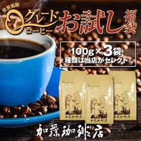 【100g×3種計3袋】世界規格Qグレードコーヒーお試し福袋...