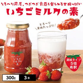 【300g×3本】果肉たっぷりいちごミルクの素