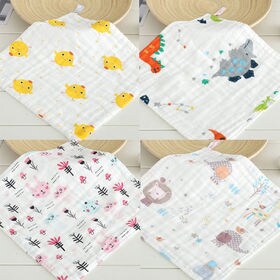 【Bタイプ】ガーゼハンカチ 5枚セット やわらか ベビー おてふき ハンドタオル キッズ