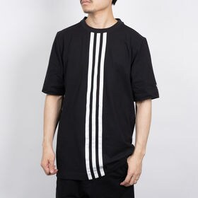 Mサイズ [Y-3]Tシャツ M CH1 SS TEE - CF STRIPES ブラック | Y-3の20周年アニバーサリーコレクション！