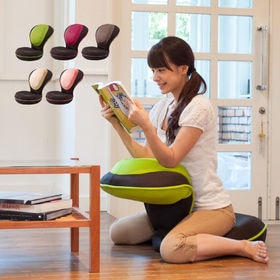 【モフモフピンク】背筋がGUUUN美姿勢 座椅子