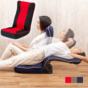 【レッド】整体師さんが推奨する健康ストレッチ座椅子 | 座ったままで簡単ストレッチ。首・肩・背中・腰が楽