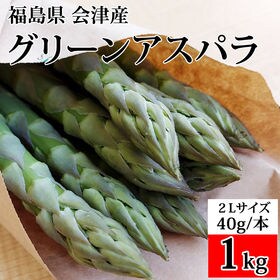 【1kg】会津アスパラガス 福島県 喜多方産 2Lサイズ 1...