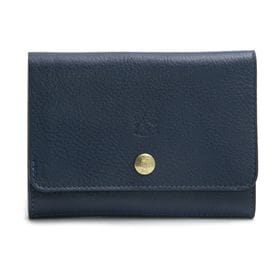 [IL BISONTE] 折り財布 CLASSIC MEDIUM WALLET ネイビー | シンプルで洗練されたルックスがお気に入り！持つ人を選ばない折り財布！