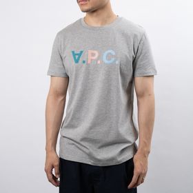Sサイズ [A.P.C.] メンズTシャツ ALEXIS T-SHIRT グレー | VPCロゴがキャッチーな定番Tシャツの今季限定カラー！