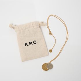 A.P.C.]ネックレス ELOI DOUBLE MEDAL NECKLACE ゴールド×シルバーを 