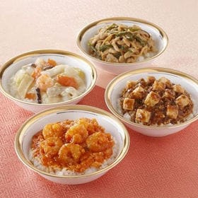 【4種】四川飯店 本格丼ぶり食べ比べ | 陳建一監修のお手軽に本格中華丼ぶりが味わえるセットです。