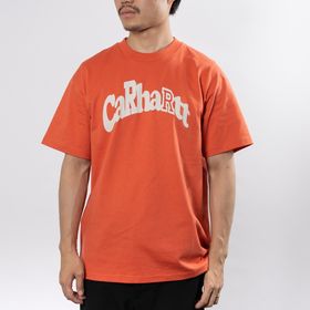 Sサイズ [CarharttWIP]Tシャツ SS AMHERST T-SHIRT ダークオレンジ | 2022年春夏限定のグラフィックTシャツ！