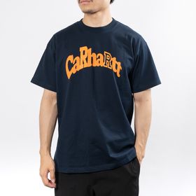 Sサイズ [CarharttWIP]Tシャツ SS AMHERST T-SHIRT ネイビー | 2022年春夏限定のグラフィックTシャツ！