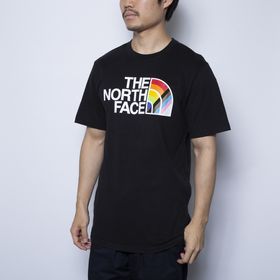 Sサイズ[THE NORTH FACE] Tシャツ M PRIDE RECYCLED ブラック | カラフルなハーフドームロゴでこれ一枚でコーディネイトが完成！