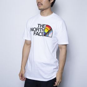 XLサイズ[THE NORTH FACE] Tシャツ M PRIDE RECYCLED ホワイト | カラフルなハーフドームロゴでこれ一枚でコーディネイトが完成！