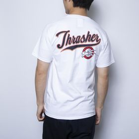 Sサイズ[HUF×THRASHER]Tシャツ PORTOLA S/S TEE ホワイト | 人気の二大スケーターブランドのコラボコレクション！