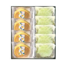 京都・東山茶寮 宇治抹茶クリームサンドとブッセ